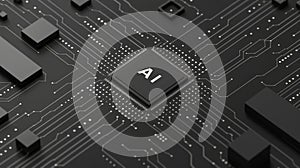 AI, Artificial Intelligence concept,3d rendering,conceptual image.