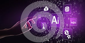 Artificiale intelligenza macchina lo studio il grande dati analisi un automazione il negozio 