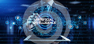 AI Artificial intelligence Neural network Machine learning Technology concept