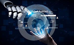 AI Brain Processing Data with Generative Artificial Intelligence Concept Vouch