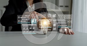 AI chatbot and code generation dashboard interface Parse