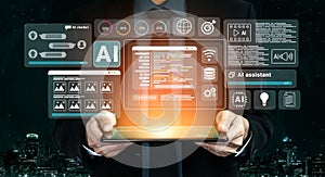 AI chatbot and code generation dashboard interface Parse