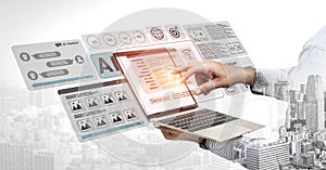 AI chatbot and code generation dashboard interface Parse