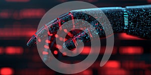 AI Assistant Hand Reaching for Help with Complexity