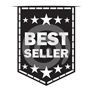 Best Seller Label - Best Seller VECTOR B&W