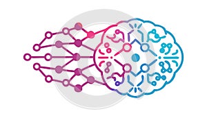 AI Brain Circuitry Concept, Technology and Intelligence Vector vector design Generative AI