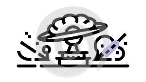 AI Brain Interface: Thinking Machine Innovation Icon, vector design Generative AI