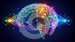 AI Brain Neural Network Visualization