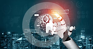 AI Brain Processing Data with Generative Artificial Intelligence Concept Vouch