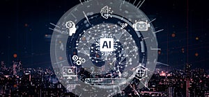 AI Brain Processing with Generative Artificial Intelligence Concept Vouch