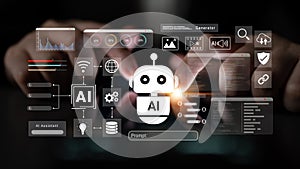 AI chatbot assistant and intelligent automation platform concept Parse