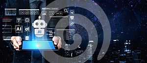 AI chatbot assistant and intelligent automation platform concept Parse