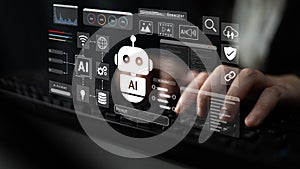 AI chatbot assistant and intelligent automation platform concept Parse