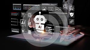 AI chatbot assistant and intelligent automation platform concept Parse