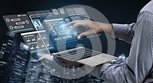 AI chatbot and code generation dashboard interface Parse