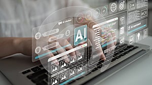 AI chatbot and code generation dashboard interface Parse
