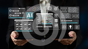 AI chatbot and code generation dashboard interface Parse