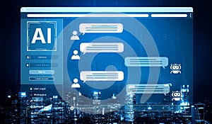 AI chatbot for customer service and user support on a digital platform. Fermion