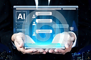 AI chatbot for customer service and user support on a digital platform. Fermion