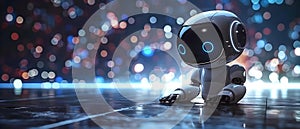 AI Chatbot: The Future of Minimalist Digital Assistance. Concept AI Chatbot, Future Technology,