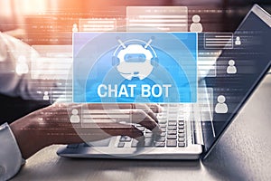 AI Chatbot smart digital customer service application concept