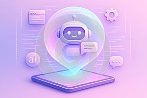 Ai chatbot on smartphone digital assistance