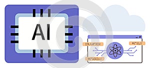 AI Chip with Cloud Computing and Neural Network Interface for Advanced Technology Concepts