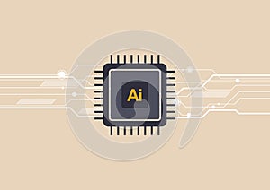 AI chip cpu icon design