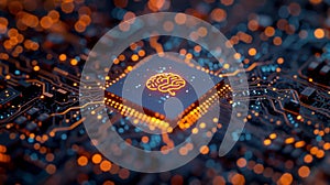 Ai chip with neural network connections - generative ai