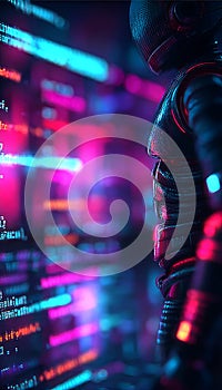 AI Coding Agent, Digital Code Background, Artificial Intelligence, Technological Innovation