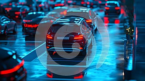 AI-Controlled SmartParking Systems An urban environment.