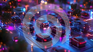 AI-Controlled SmartParking Systems An urban environment.