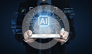 AI core processor for system-level data processing and global analytics. Fermion