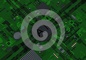 AI CPU processor circuit with data transmission and advanced engineering