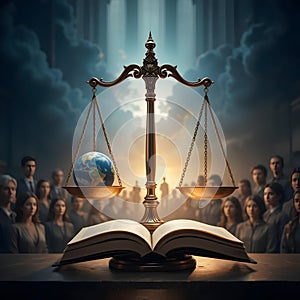 Justice and Equality: A Symbolic Balance photo