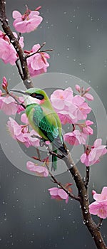 AI creates an image of a bee-eater, bee-eater, Merops philippinus,