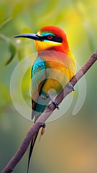 AI creates an image of a bee-eater,Merops philippinus,