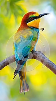 AI creates an image of a bee-eater,Merops philippinus,