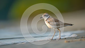 AI creates image of Malay Plover, a small number of which is at risk of extinction.