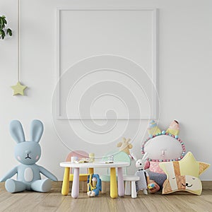 AI creates images, bedroom Children\'s living room The design is decorated with toys