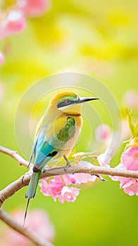 AI creates images of Blue-tailed bee-eater, Merops. philippinus,