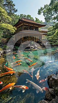 AI creates images of Chinese and Japanese style castles, temples