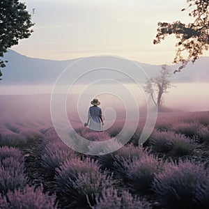 AI creates images of lavender fields Provence photography