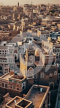 AI creates images of an overhead drone photo of the Old City