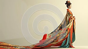 AI creates images of This pic I adjust the new design of traditional Thai traditional costumes
