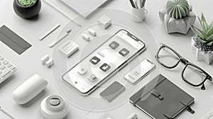 AI creating interactive design mockups for digital.