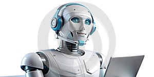An Ai Customer Support Chatbot Isolated On A White Background photo