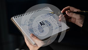 AI dashboard for advanced data analytics and business intelligence visualization. Fermion