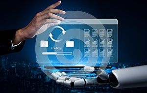 AI data synchronization process visualization Parse