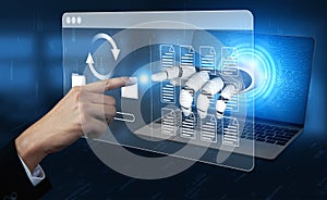 AI data synchronization process visualization Parse